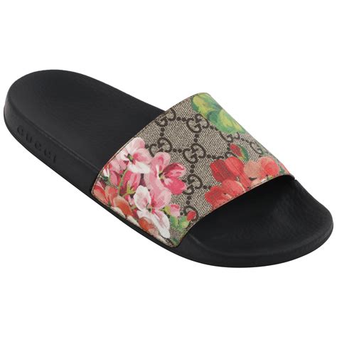 gucci blooms supreme slide sandals|scialle Gucci blooms.